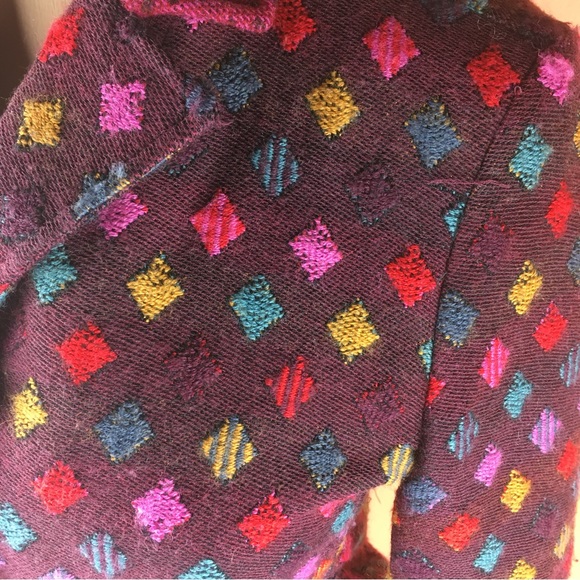 Etro Colorful Textured Wool Blend Blazer - Small - Picture 5 of 16